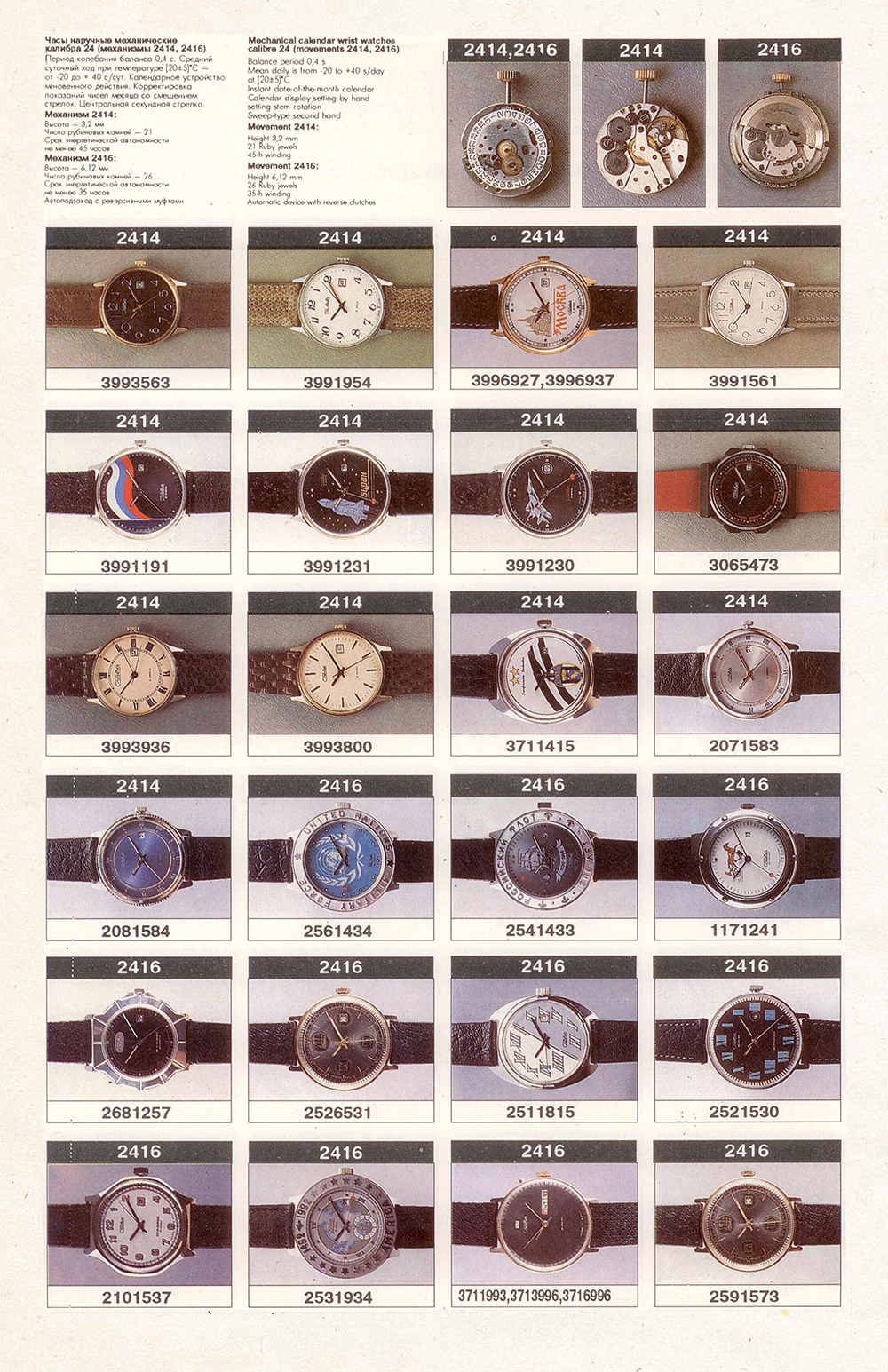 Каталог часов «Слава» 1993 год. 02